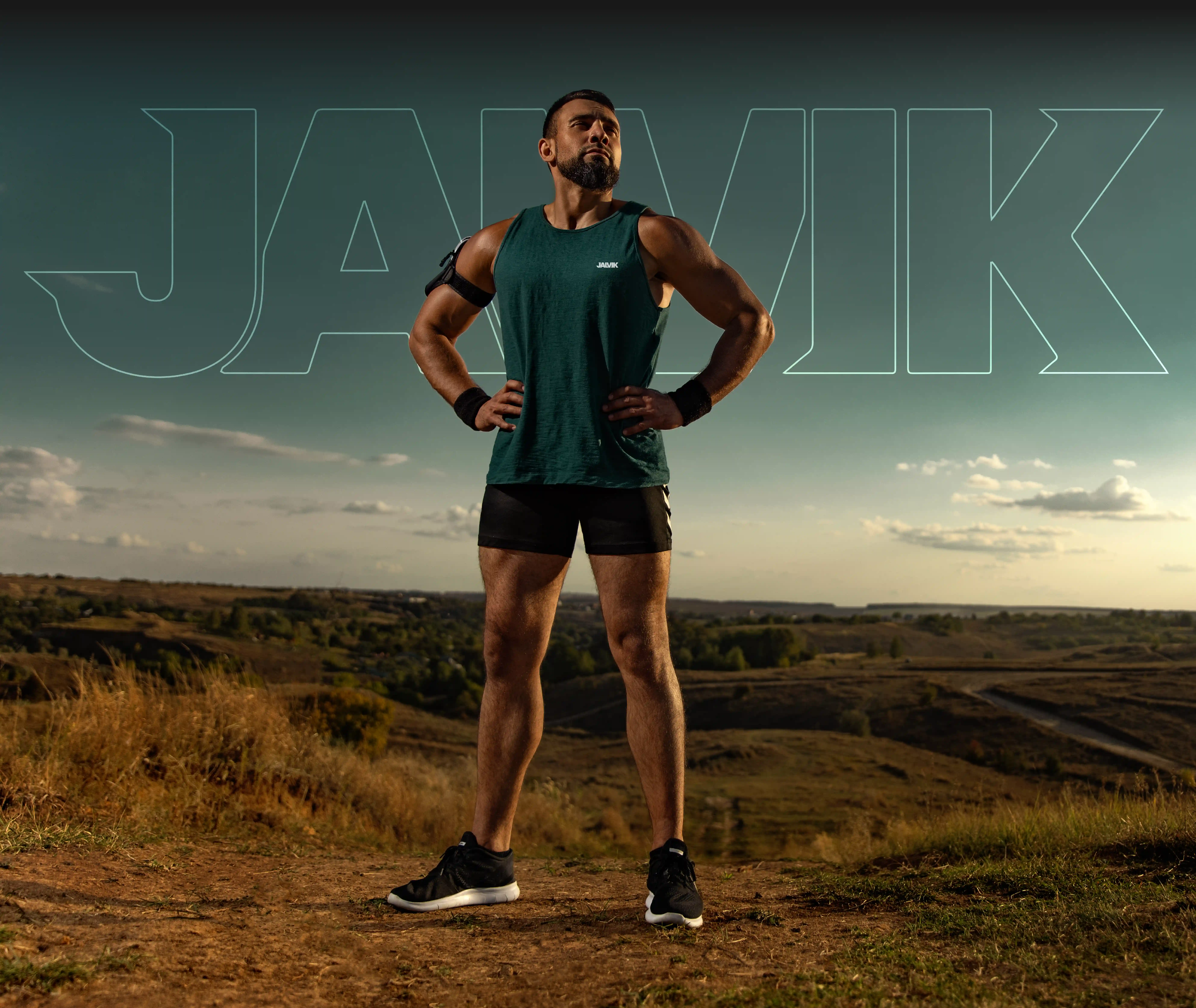 Atleta JALVIK en la colina
